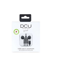 AURICULARES ESTEREO MICROFONO NEGROS TIPO-C DCU