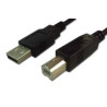 CABLE USB 2 0  TIPO A MACHO- TIPO B MACHO 5M