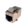 ADAPTADOR PANEL RJ45 CAT 6 FTP HEMBRA-HEMBRA