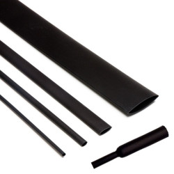 TUBO TERMORETRACTIL ESTANCO Ø 3mm X 1 20m NEGRO