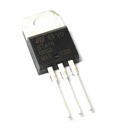 TRIAC BTA16-600B 600V 16A ENCAPSULADO TO220