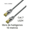LATIGUILLO RJ45 FTP CAT 7 10M GRIS LSZH COBRE