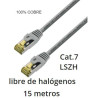 LATIGUILLO RJ45 FTP CAT 7 15M GRIS LSZH COBRE