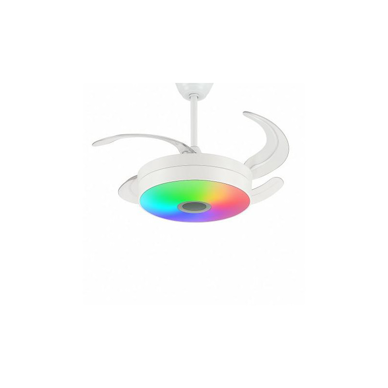 VENTILADOR MODELO ALTHEA-S BLANCO RGB MUSICA 