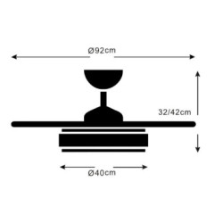 VENTILADOR MODELO ALTHEA-S BLANCO RGB MUSICA 