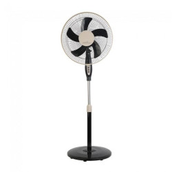 VENTILADOR DE PIE BELMONTE NEGRO 45W 103-125CM 