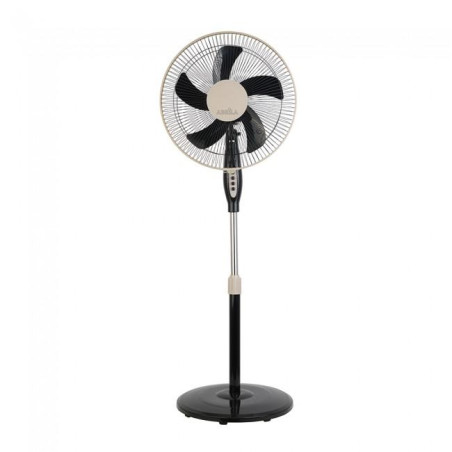 VENTILADOR DE PIE BELMONTE NEGRO 45W 103-125CM 