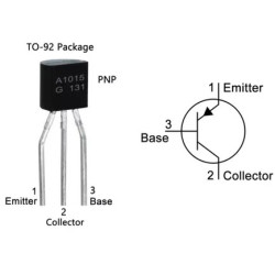 TRANSISTOR 2SA1015 PNP ENCAPSULADO TO92