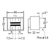 TRANSFORMADOR ENCAPSULADO 12 12 5VA 230V