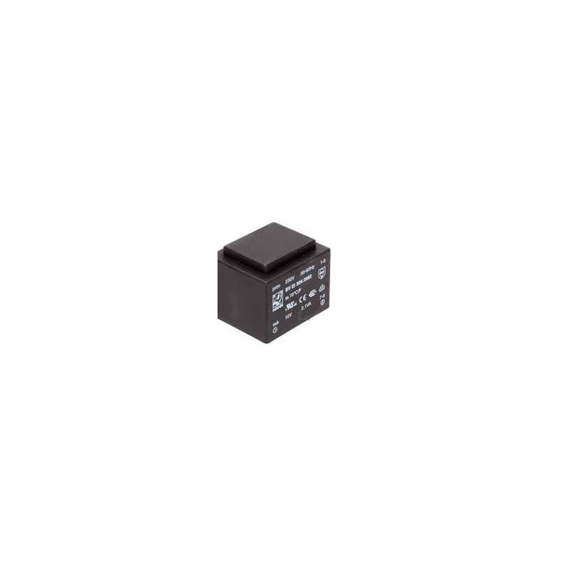 TRANSFORMADOR ENCAPSULADO 230VCA - 12VCA 2 1VA TRANSFORMADOR ENCAPSULADO 230VCA - 12VCA 2 1VA