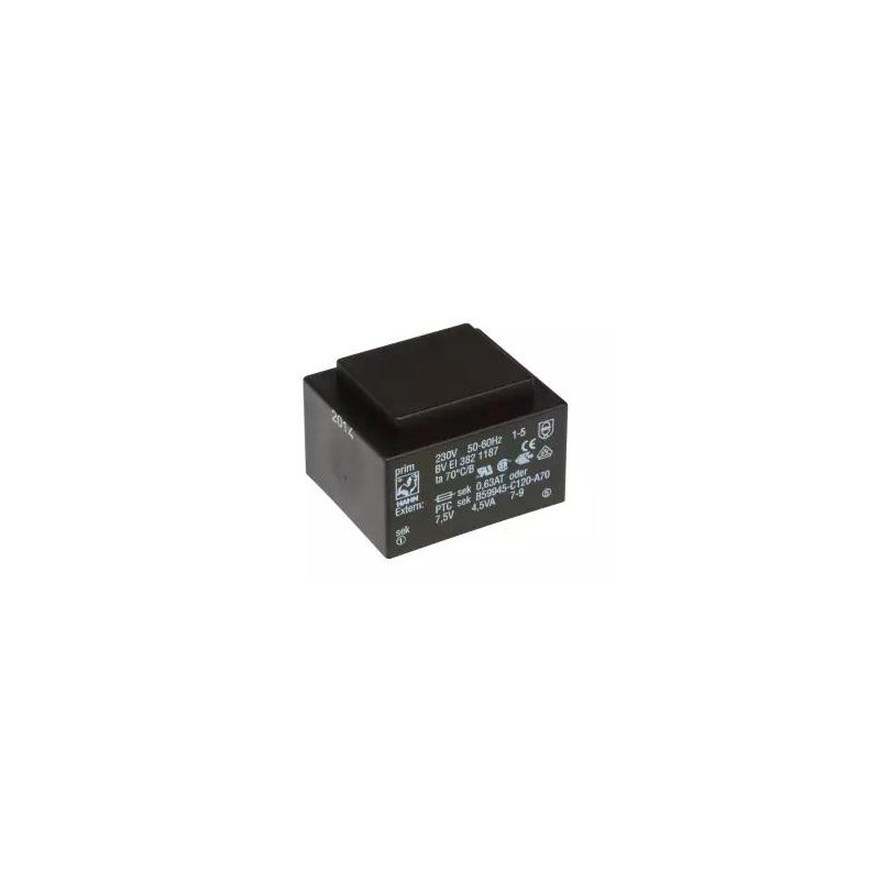 TRANSFORMADOR ENCAPSULADO 230VCA - 7 5VCA 4 5VA
