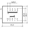 TRANSFORMADOR ENCAPSULADO 230VCA - 7 5VCA 4 5VA