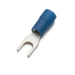 TERMINAL PREAISLADO HORQUILLA 4 3mm AZUL 2 5mm