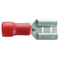 TERMINAL FASTON HEMBRA 6 3 PREAISLADO ROJO 1mm