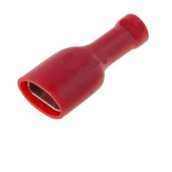 TERMINAL FASTON HEMBRA 6 3 PREAISLADO ROJO 1 5mm