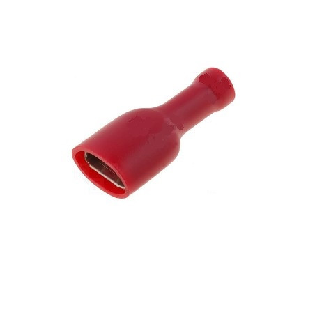 TERMINAL FASTON HEMBRA 6 3 PREAISLADO ROJO 1 5mm