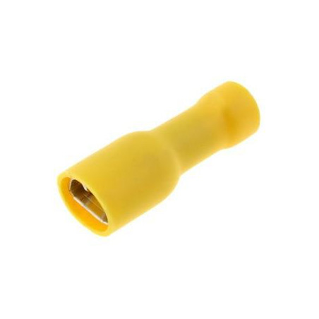 TERMINAL FASTON HEMBRA 6 3 PREAISLADO AMARILLO 6mm