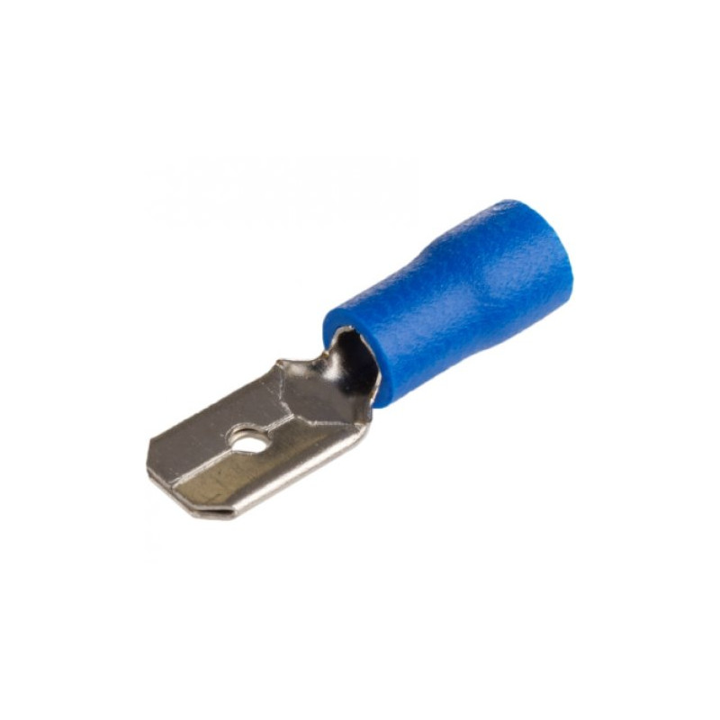 TERMINAL FASTON MACHO 6 3 PREAISLADO AZUL 2 5mm TERMINAL FASTON MACHO 6 3 PREAISLADO AZUL 2 5mm