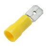 TERMINAL FASTON MACHO 6 3 PREAISLADO AMARILLO 6mm