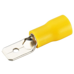 TERMINAL FASTON MACHO 6 3 PREAISLADO AMARILLO 6mm