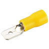 TERMINAL FASTON MACHO 6 3 PREAISLADO AMARILLO 6mm