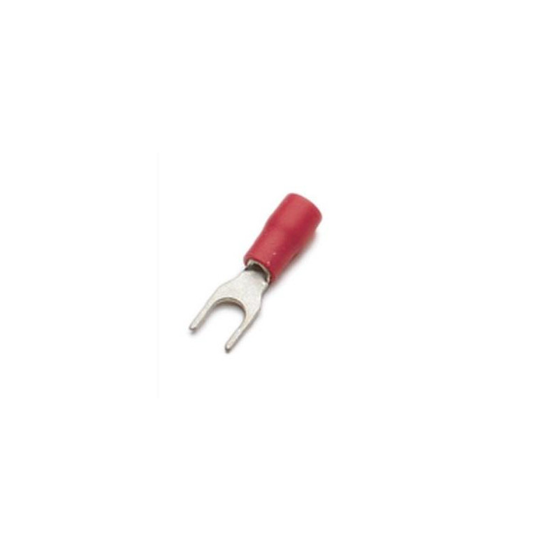 TERMINAL PREAISLADO HORQUILLA 4 3mm ROJO 1 5mm TERMINAL PREAISLADO HORQUILLA 4 3mm ROJO 1 5mm