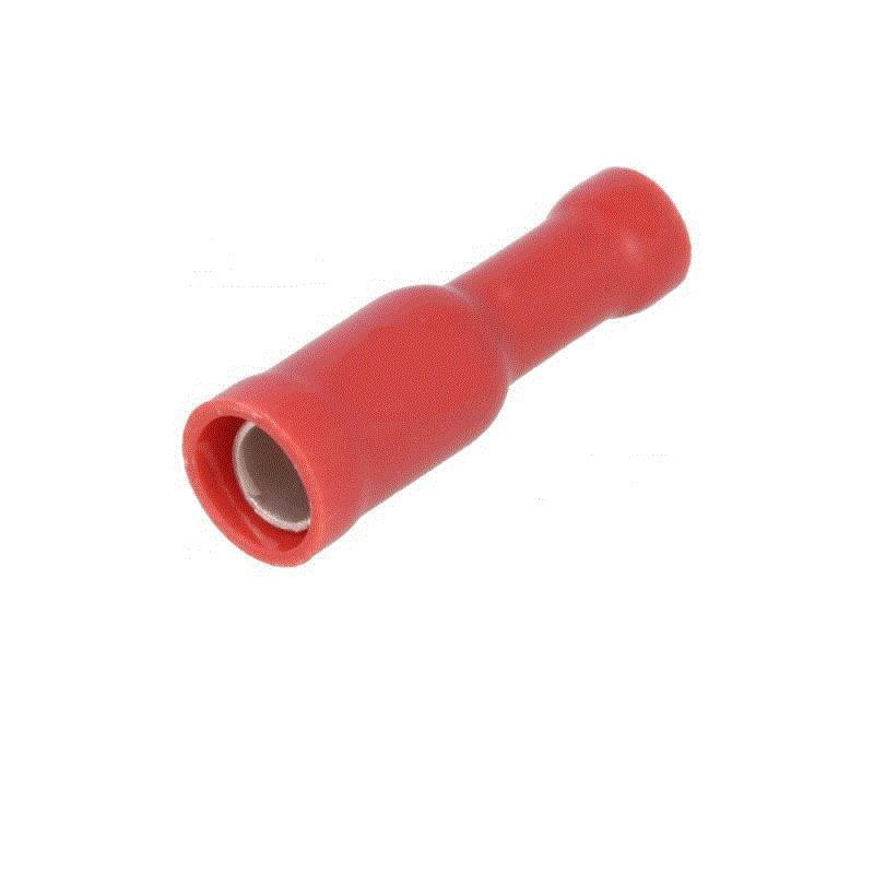 TERMINAL AISLADO HEMBRA CILINDRICO ROJO 1 5mm TERMINAL AISLADO HEMBRA CILINDRICO ROJO 1 5mm