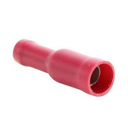 TERMINAL AISLADO HEMBRA CILINDRICO ROJO 1 5mm
