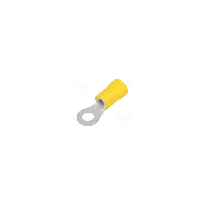 TERMINAL PREAILADO REDONDO 4 3mm AMARILLO