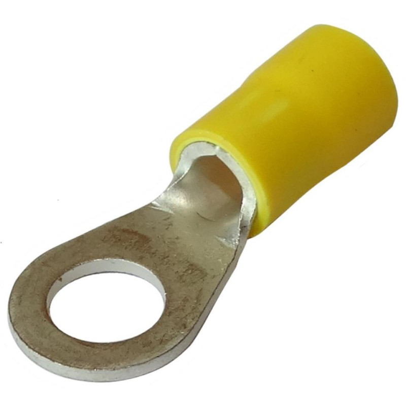 TERMINAL PREAISLADO REDONDO 6 4mm AMARILLO