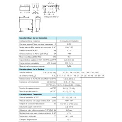 RELE 48 V 8A 2 CTOS  5MM