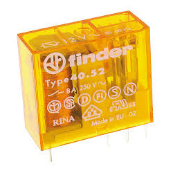 RELE 12V AC 2C 8A RT 5MM FINDER 