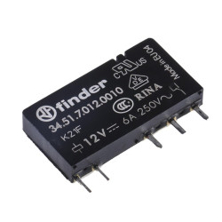RELE MINI 12VCC/6A/1CTO FINDER 34 517 012 0010