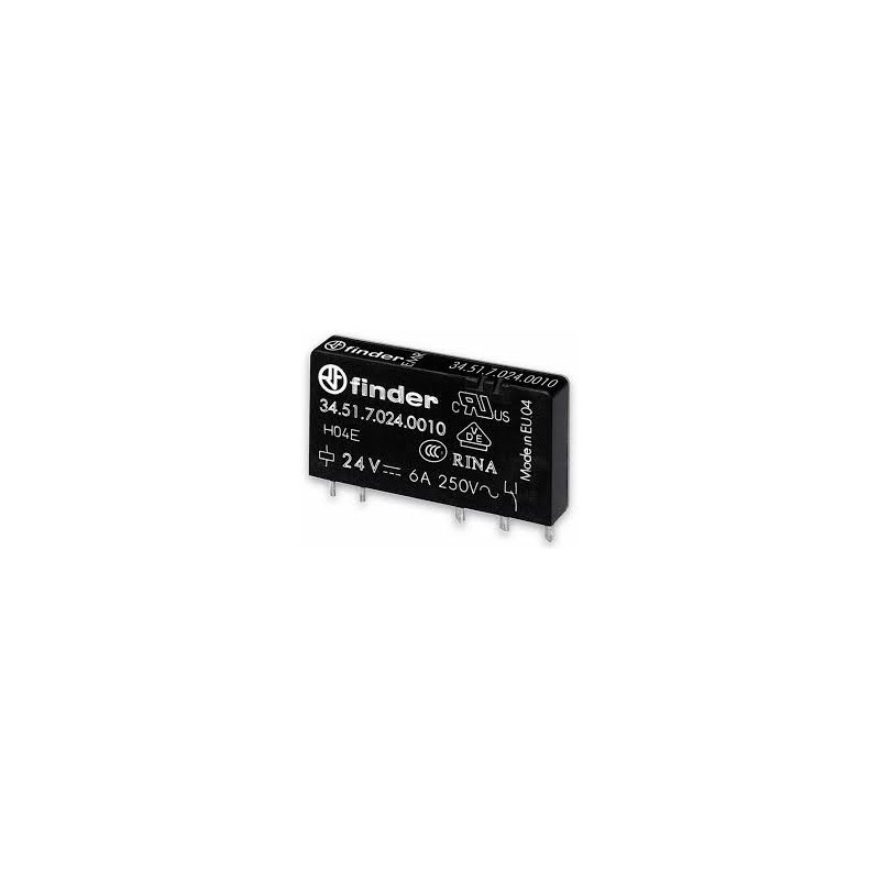 RELE MINI DC 24V 6A 1C 5MM FINDER 34 51 7 024 0010
