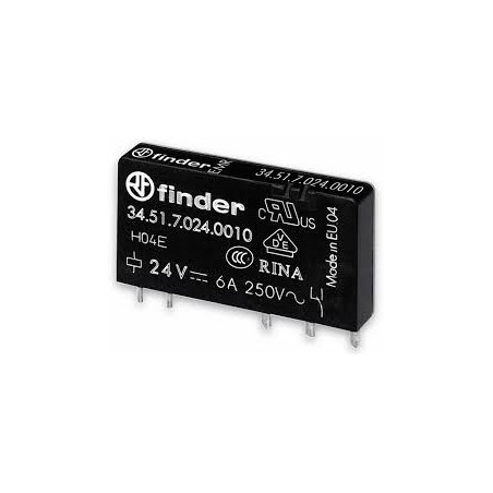 RELE MINI DC 24V 6A 1C 5MM FINDER 34 51 7 024 0010