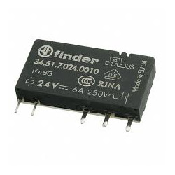 RELE MINI DC 24V 6A 1C 5MM FINDER 34 51 7 024 0010