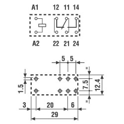 RELE 24VCC 1C 16A FINDER 