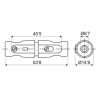 PORTAFUSIBLES AEREO PARA FUSIBLE 5X20mm NEGRO
