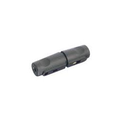 PORTAFUSIBLES AEREO PARA FUSIBLE 5X20mm NEGRO
