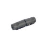 PORTAFUSIBLES AEREO PARA FUSIBLE 5X20mm NEGRO