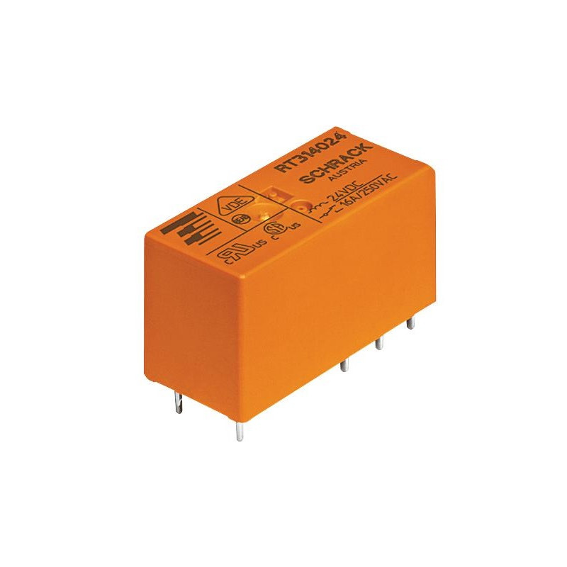RELE DE POTENCIA 24VAC 16A SCHRACK RT314524 RELE DE POTENCIA 24VAC 16A SCHRACK RT314524