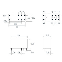 RELE C I  12V 16A FINDER 41 61 9 012 0010