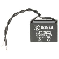 CONDENSADOR ARRANQUE 3µF 450VAC CABLES