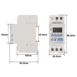 PROGRAMADOR SEMANL DIGITAL CARRIL 12V