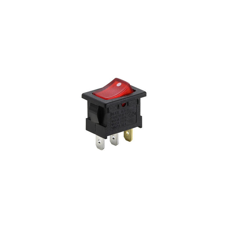 INTERRUPTOR LUMINOSO ROJO 10A 250V FASTON INTERRUPTOR LUMINOSO ROJO 10A 250V FASTON