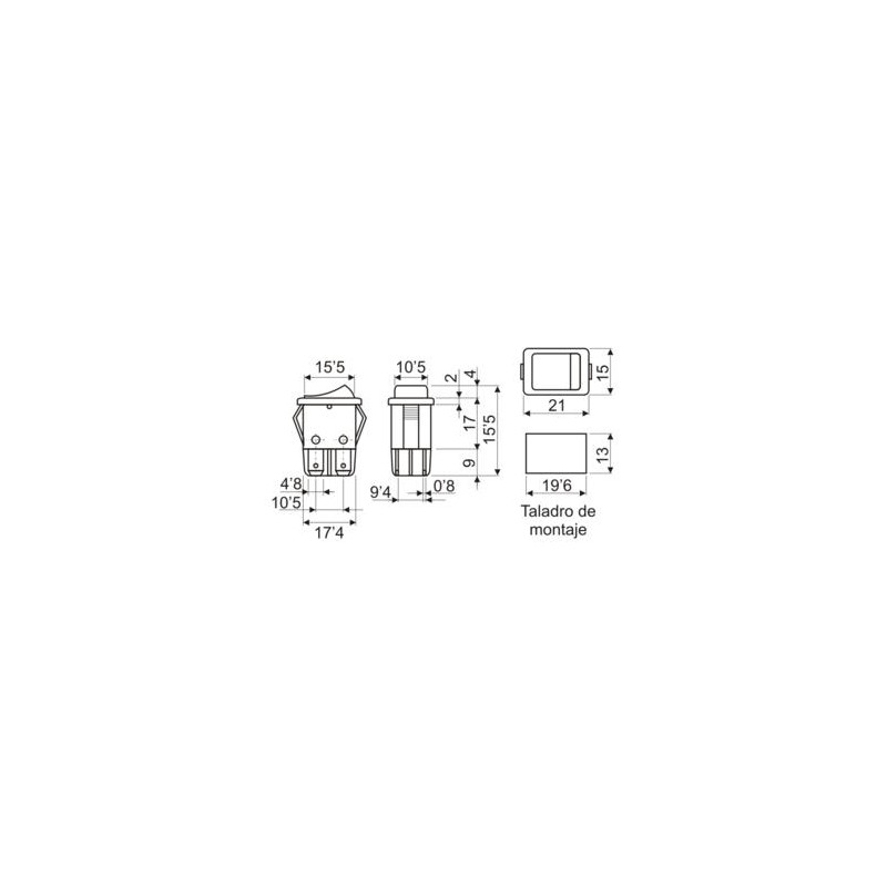 INTERRUPTOR LUMINOSO C/N T/R FAS 4 8 INTERRUPTOR LUMINOSO C/N T/R FAS 4 8