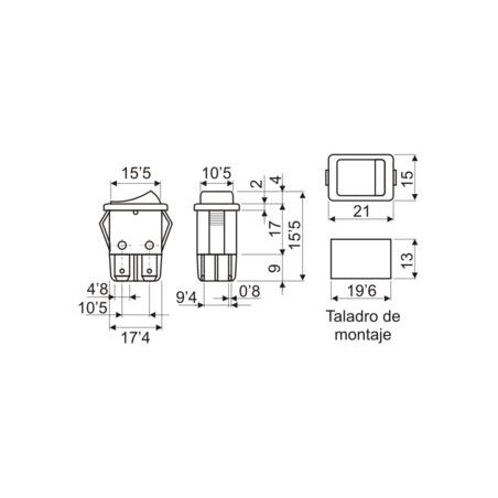 INTERRUPTOR LUMINOSO C/N T/R FAS 4 8