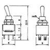 INTERRUPTOR MINI 6 PATAS 2 POSICIONES