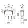 INTERRUPTOR BIPOLAR NEGRO 16A ON-OFF