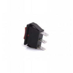 PULSADOR NEGRO FASTON 3 PATAS